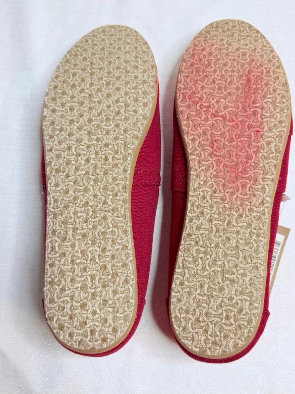 TOMS Alpargata Paper Source Red Slip-On Shoe Women’s Sz:9 NWT - Picture 3 of 9